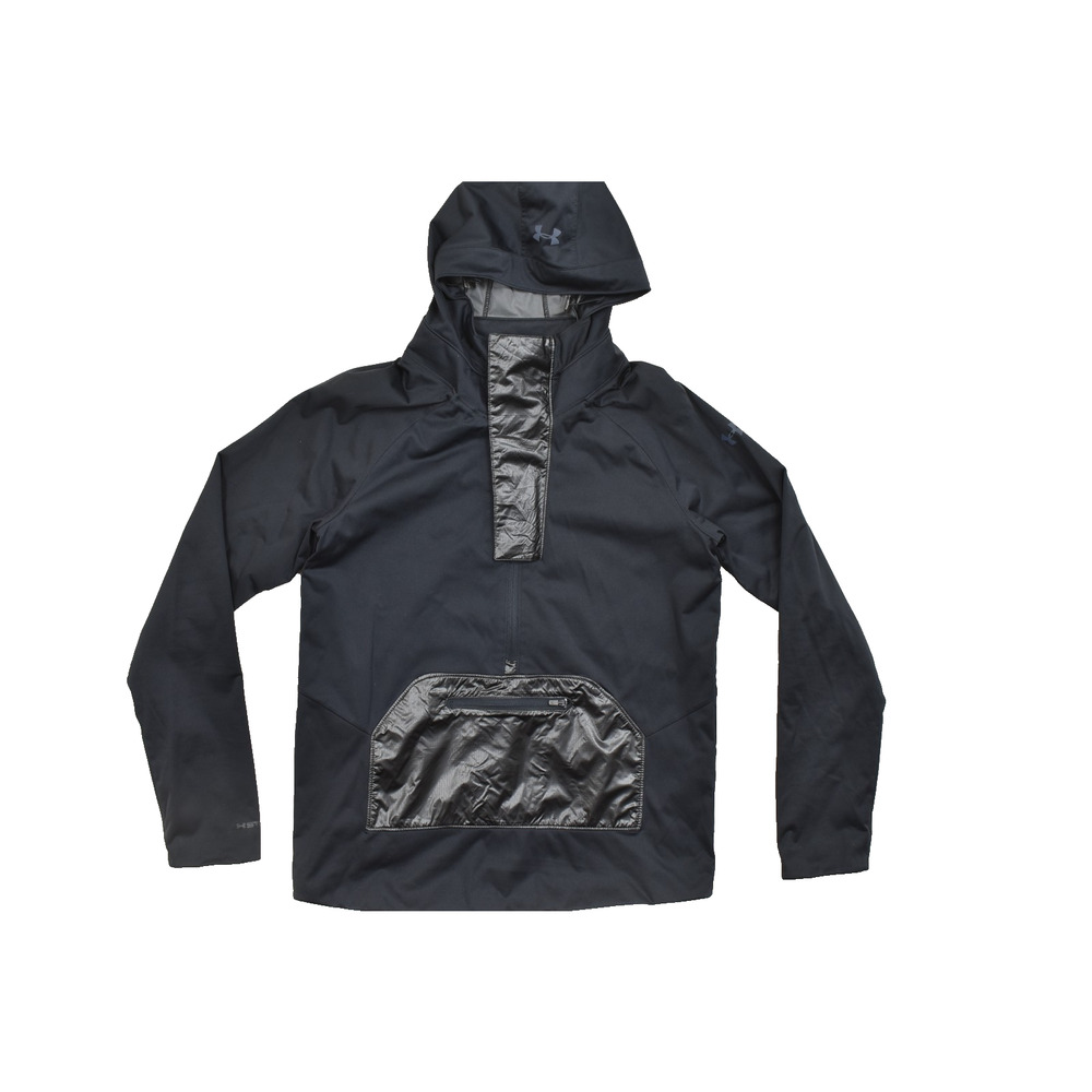 Under Armour UA Women's Run Storm Anorak Jacket S Black Hooded Athletic